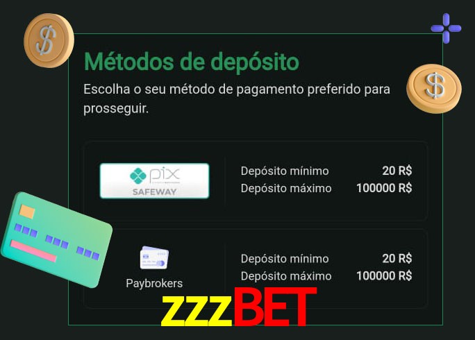 O cassino zzzbet oferece uma grande variedade de métodos de pagamento